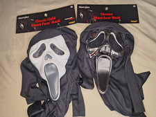 Spirit Halloween Rare Child Size Chrome Classic Ghost Face Mask s Scream