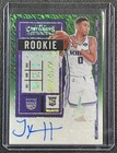 TYRESE HALIBURTON 2020-21 PANINI CONTENDERS 129 ROOKIE TICKET GREEN SHIMMER AUTO
