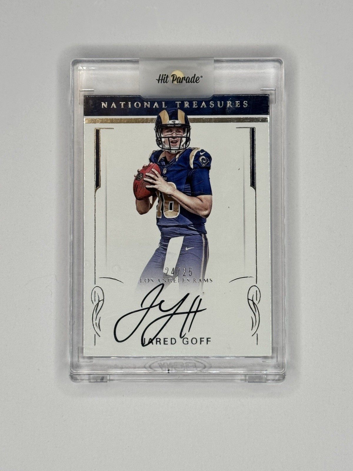 2016 Panini National Treasures - Rookie Signatures Jared Goff #1 /25 (AU, RC)