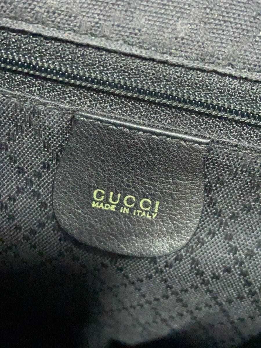GUCCI Backpack Bamboo Leather BLK Solid From Japan - image 5