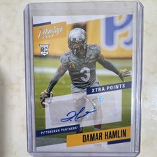 Panini Chronicles Prestige Xtra Points Damar Hamlin Rookie Auto #PS-DMH Pitt Pa…