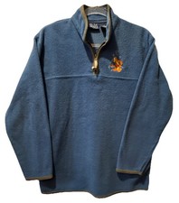 Vintage Pooh Disney Women s Fleece Tigger Medium 1/4 Zip Pullover Winnie 90s