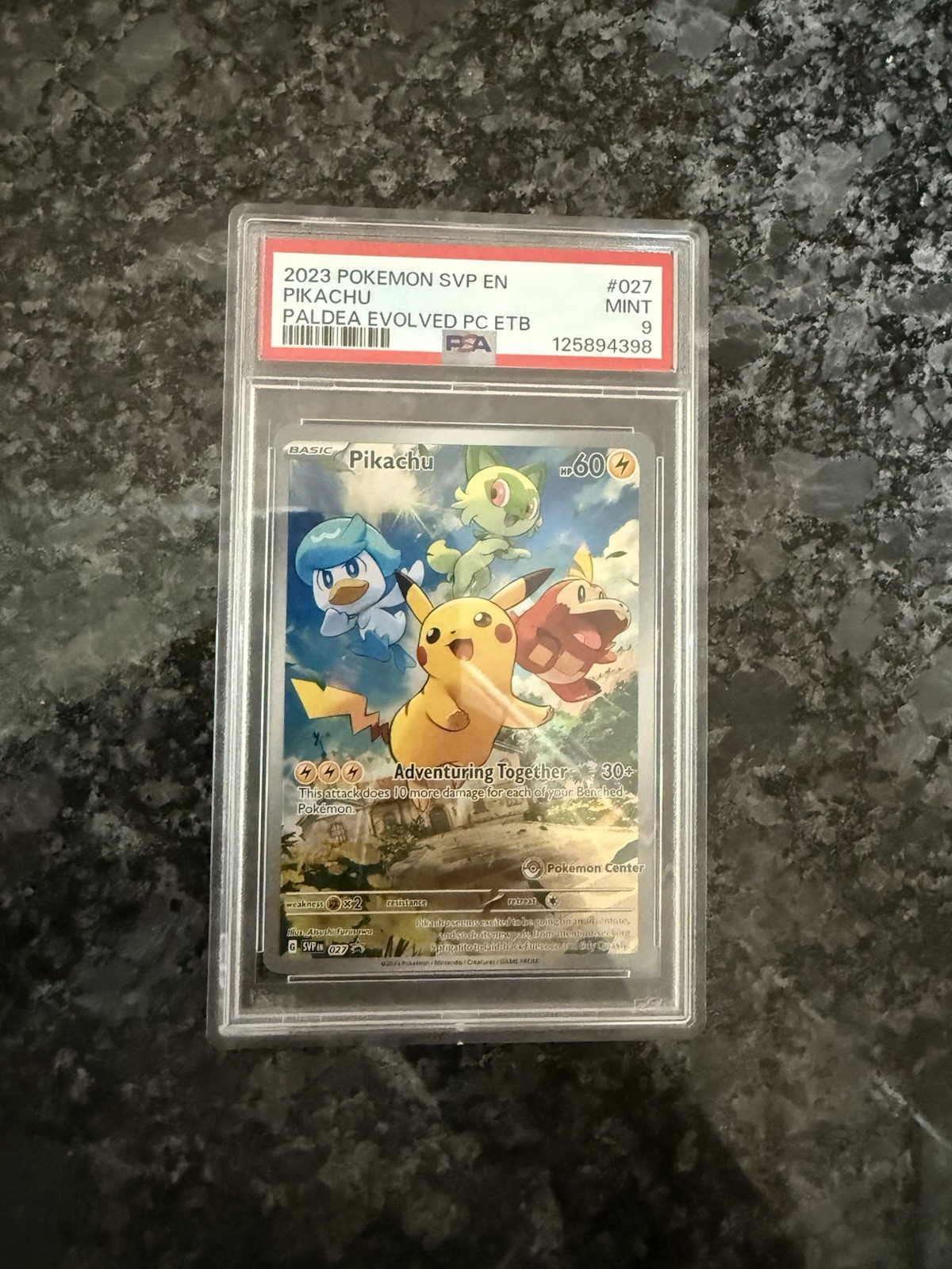 Pikachu 2023 Scarlet & Violet: Black Star Promo #SVP027 Paldea