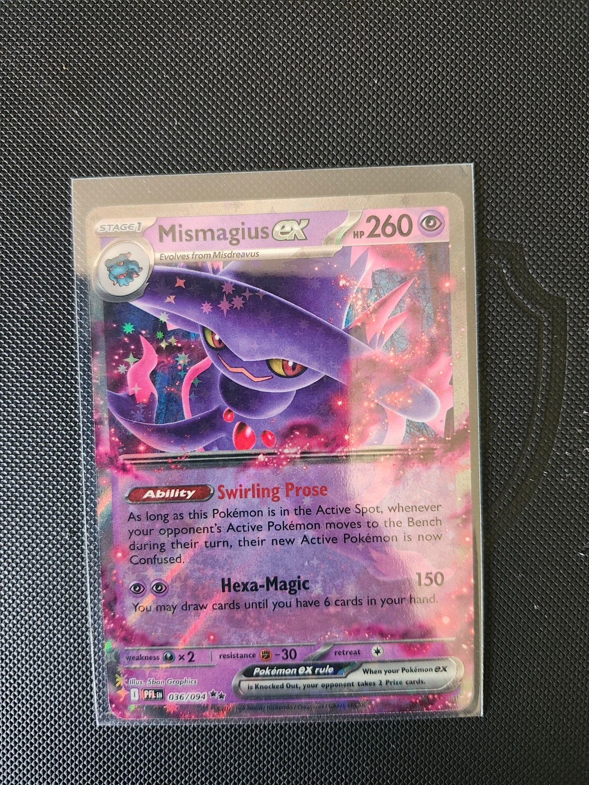 Mismagius ex 036/094 Me02: Phantasmal Flames Holo