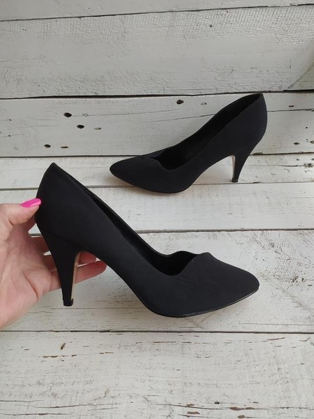 Women Clarks Heels Black 37.5 #7A8X