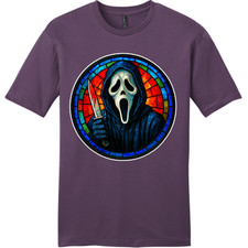 NEW Art Society STAINED GLASS GHOSTFACE EGGPLANT Tee Shirt S-4XLARGE MADE IN USA