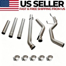 4 Exhaust Muffler Pipe Kit For Dodge Ram 2500 3500 6.7l Cummins 2019-2024