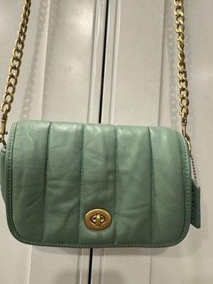 COACH Quilted Dinky Crossbody Bag  Green