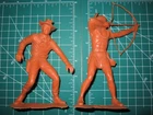 MARX 6" PLASTIC WESTERN COWBOY & INDIAN FIGURES
