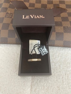 Le Vian champagne diamond ring black band, brand new, size 52, 14k gold RRP$2400