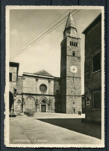 YUGOSLAVIA  ISTRIA LITORALE 1946 postcard CAPODISTRIA stamped to ITALY