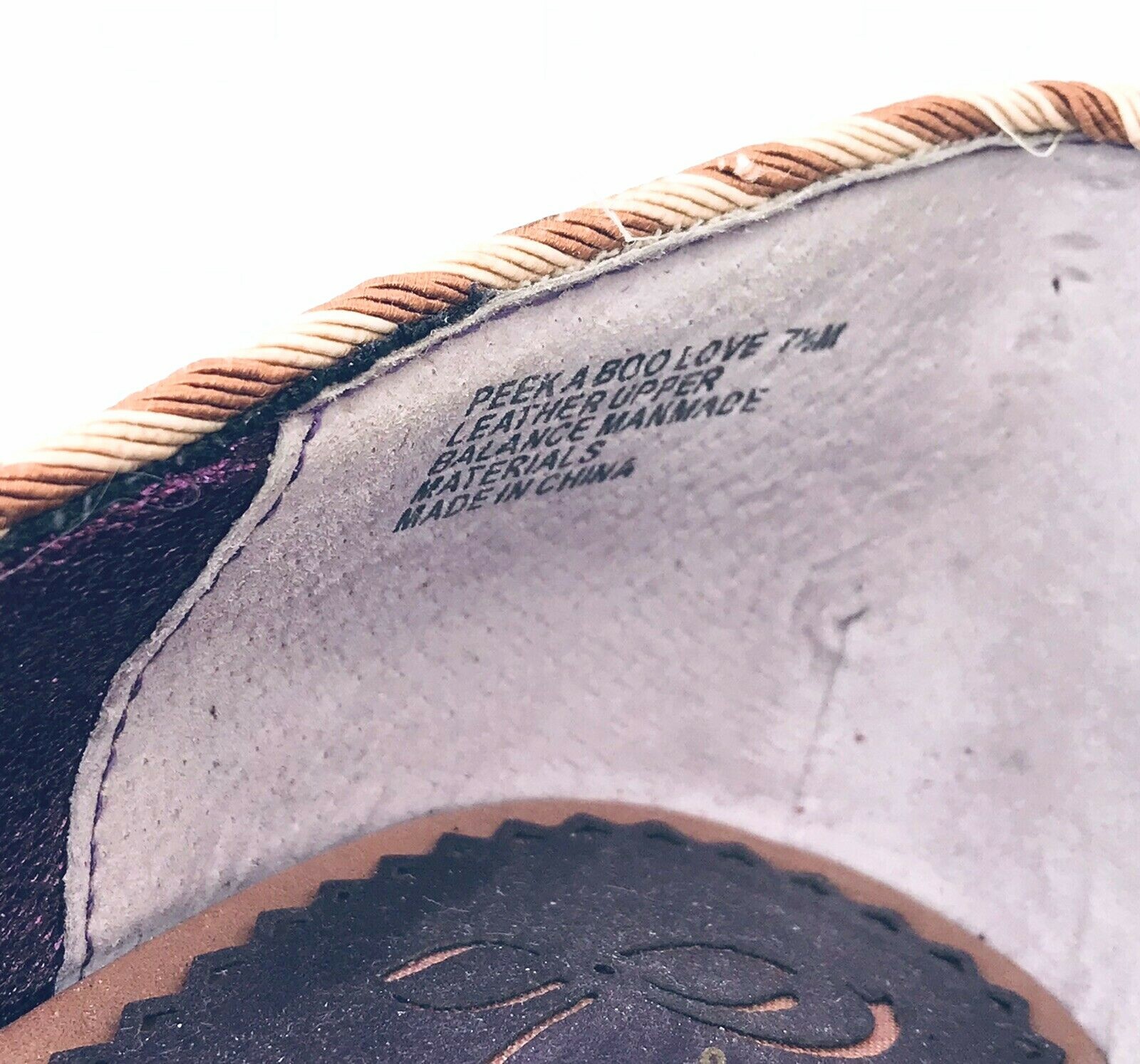 Poetic License Pumps Shoe Animal Print Bow Peep Toe High Heel Sz 7.5 Brown Deco