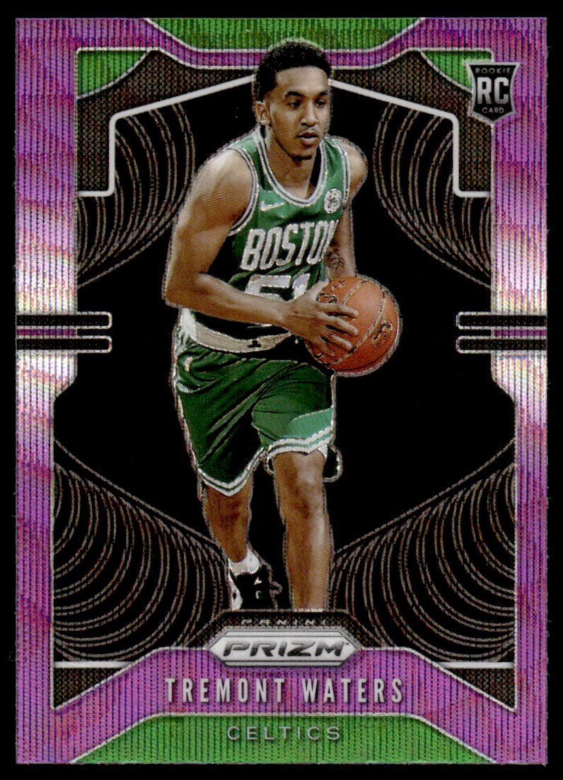 2019-20 Panini Prizm Purple Wave Tremont Waters RC Boston Celtics #286