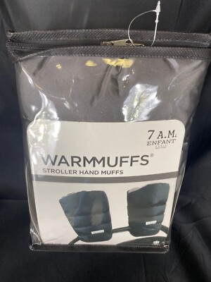 7 A.M. Enfant Warmmuffs Stroller Hand Muffs In Metallic Gray - Brand New