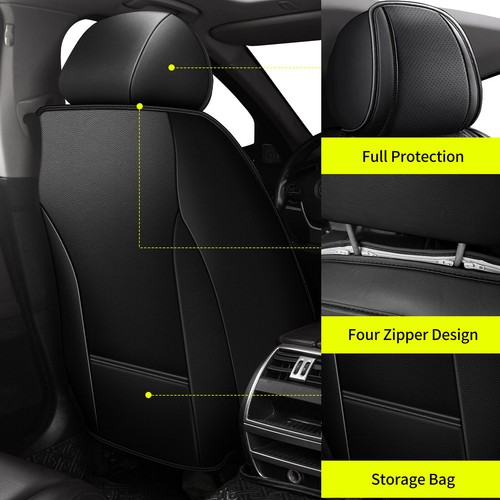 For Chevrolet Waterproof Faux Leather Car Front & Rear 5-Seat Covers Full Set - Picture 10 of 82