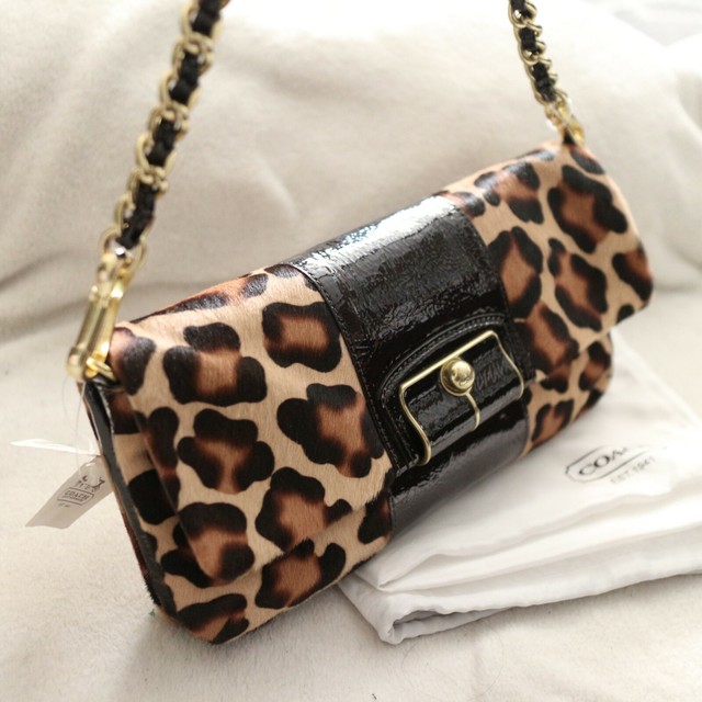 leopard chain bag