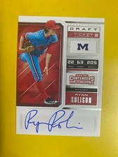 D40254  2018 Contenders Draft Picks Draft Ticket Autographs #8 Ryan Rolison