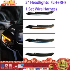 LED Headlight Eyebrow Daytime Running Light DRL Front For Honda Civic 2016-2021