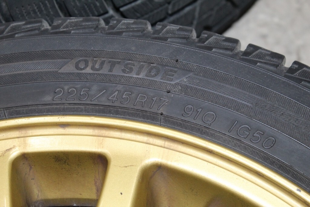 JDM 02-07 SUBARU IMPREZA WRX STI OEM WHEEL & TIRES VERSION 7