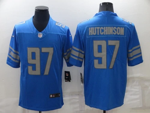 Men's NFL St. Brown/Hutchinson #14#97#26 Detroit Lions American Football Jerseys - Picture 7 of 17