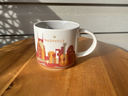Starbucks 2015 Nashville You Are Here Ceramic Coffee Mug 14oz Collectible