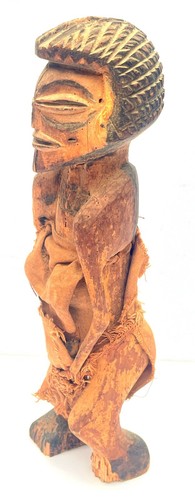 Carved Wood Dogon Ancestor Statue Ewe Togo Doll Figure African Antique - Picture 2 of 8