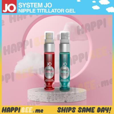 System Jo Nipple Titillator Gel Lube Warming Cooling Lube Sensation Lubricant