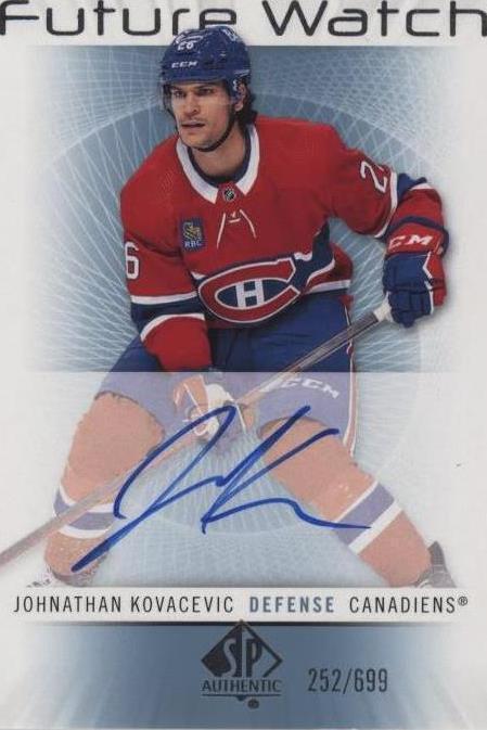 2022-23 SP Authentic - Johnathan Kovacevic #RFWA-JK - 1 of 1