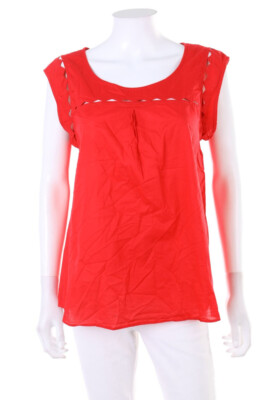 Sud express Blusentop Bluse Top Cut-outs L himbeer-rot