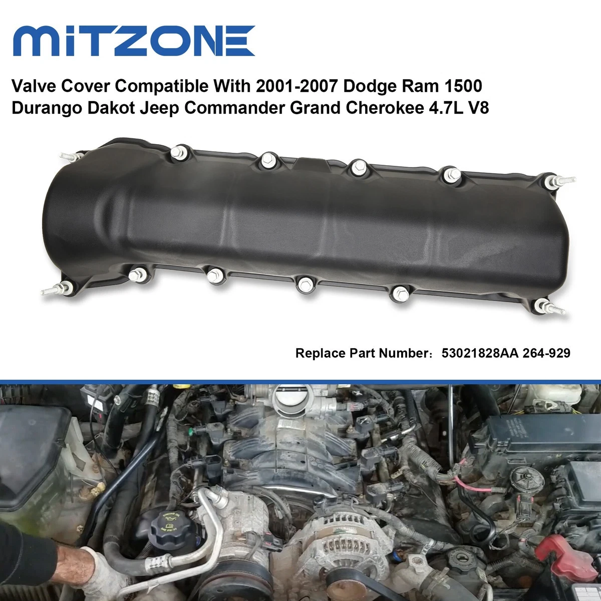 好評受付中 Replacement Cyl. Head Valve Cover ガスケット Compatible with Jeep