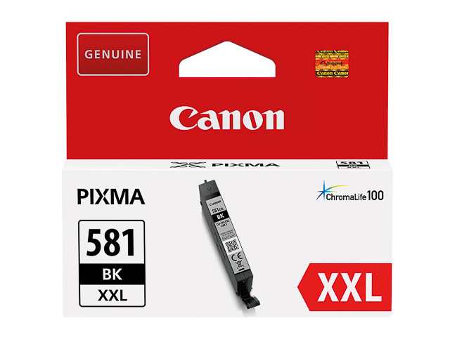 Cartouche Canon 581XXL Noire pour imprimante jet d'encre jet de haute capacité CLI-581BK