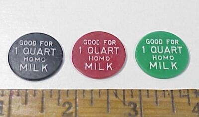 Carnation Milk IOWA - 1 Quart HOMO Tokens - 3 pc
