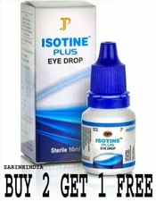 Isotine Plus Ayurvedic Eye Drops 10ml Free Shipping World Wide Buy 2 Get 1 Free