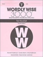 Wordly Wise, Grade 7 Test Booklet - Paperback By Hodkinson, Kenneth - GOOD
