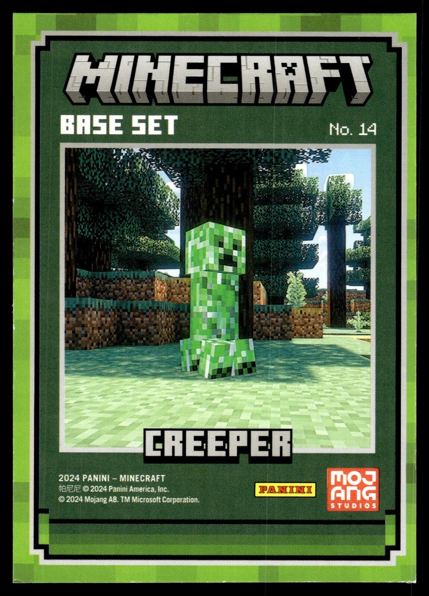 2024 Panini Minecraft #14 Creeper Base Set | eBay