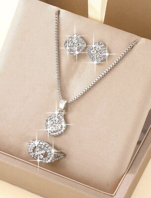 Set De 4 Piezas. De Lujo En Imitacion De Diamante.