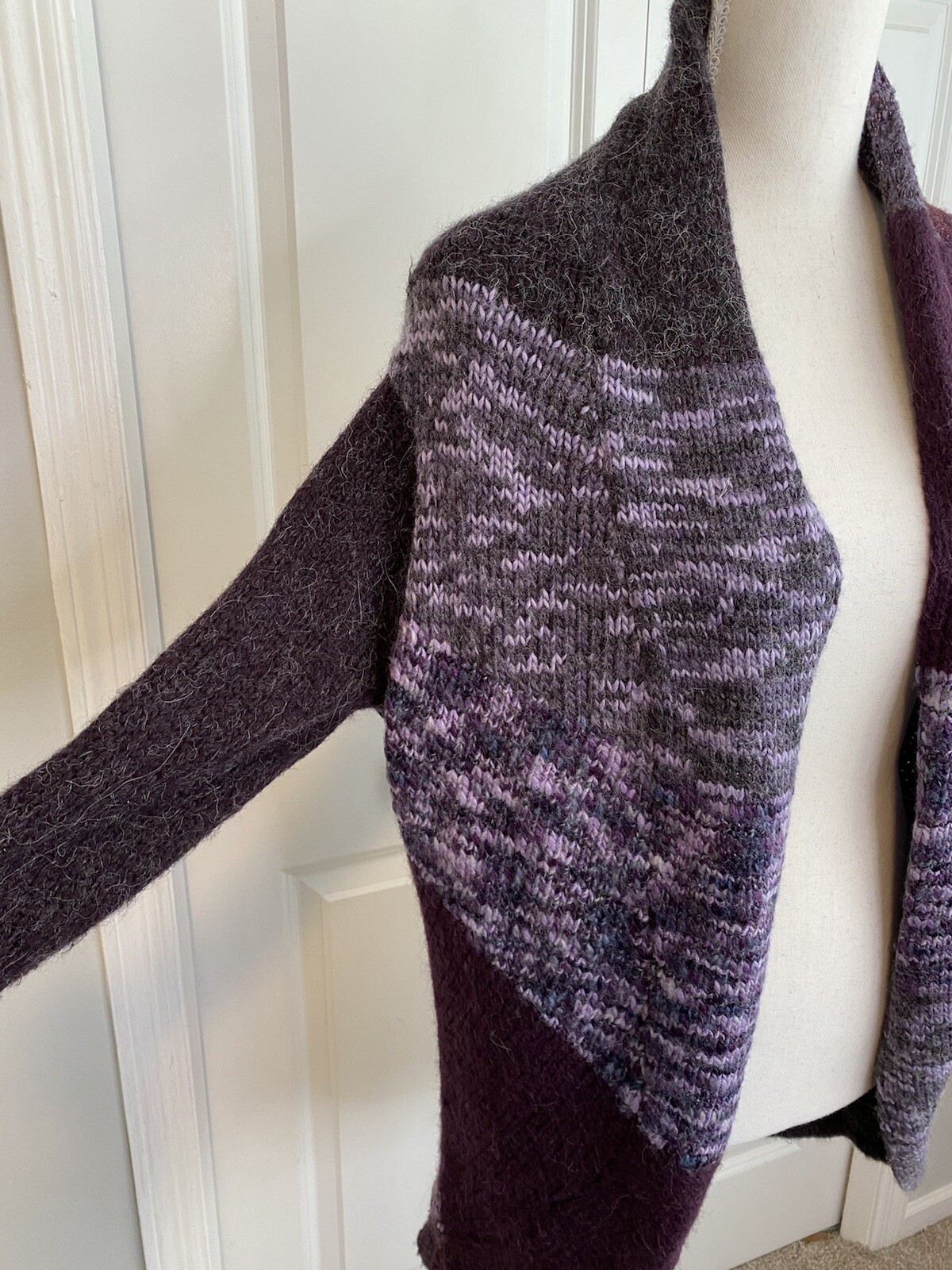 Fenn Wright Manson Purple Patchwork Wool Alpaca B… - image 5