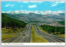 Postcard Snowy Peaks of the Continental Divide Colorado Photo Bill Sanborn