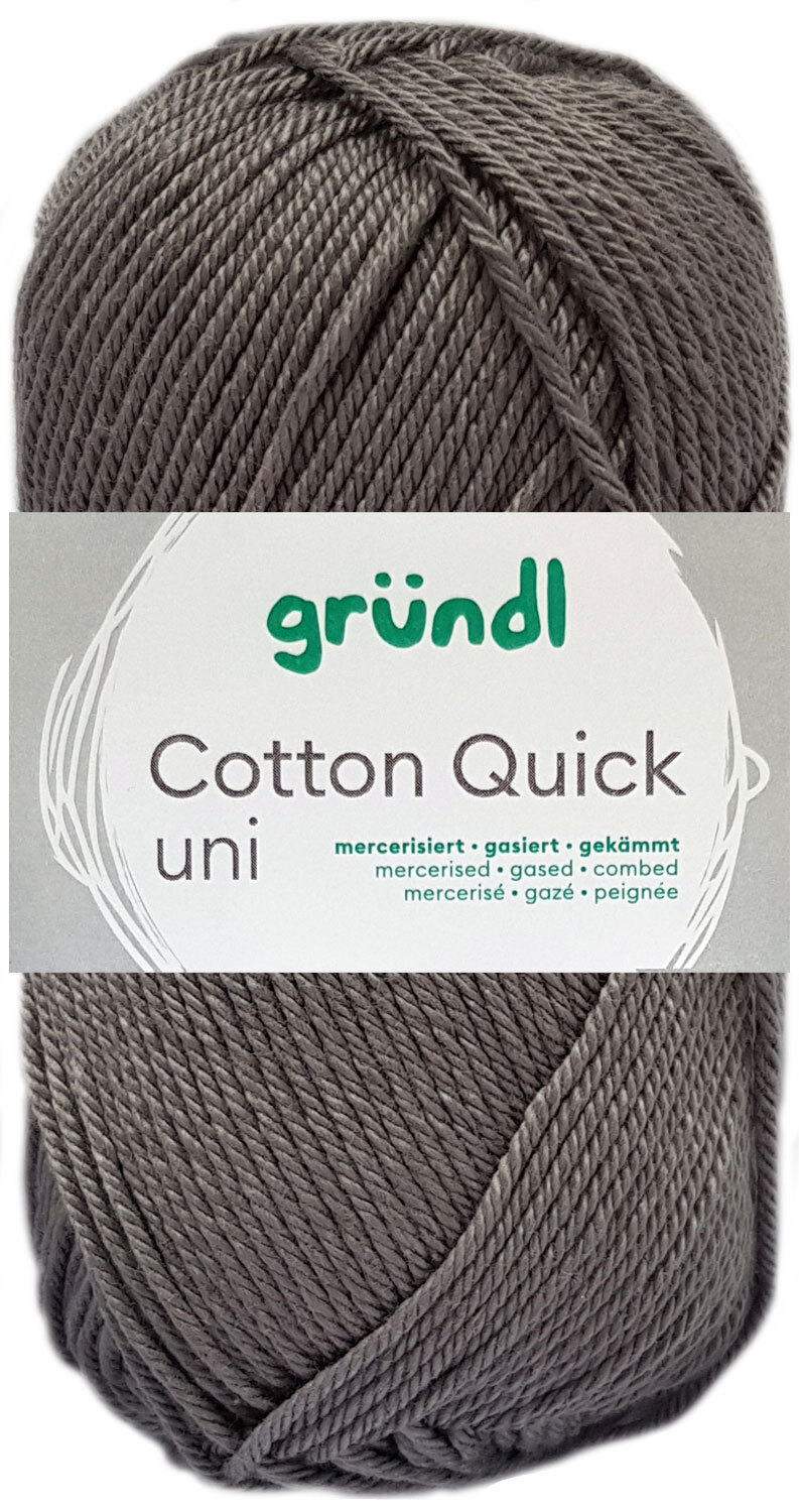 Gründl Lana Cotton Quick - Lana Sottile per Uncinetto per 1 Rete della Spesa con Istruzioni e Uncinetto - Lucida e Delicata sulla Pelle - 100% Cotone - 4 Gomitoli da 50 g / 125 m - Giallo
