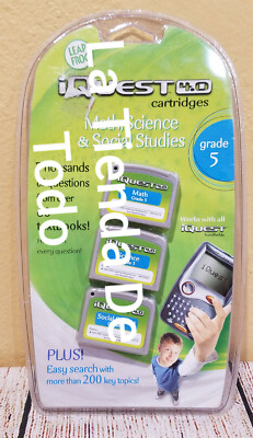 CARTRIDGES FOR GRADE 5 MATH SCIENCE SOCIAL STUDIES FITS IQUEST SYSTEM READ 