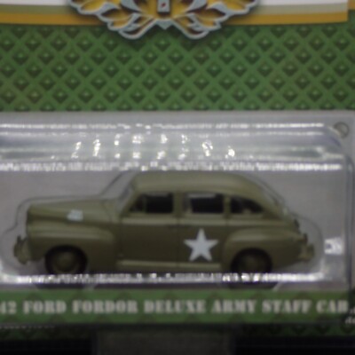 2024 GREENLIGHT 1942 FORD FORDOR DELUXE ARMY STAFF CAR BATTALION