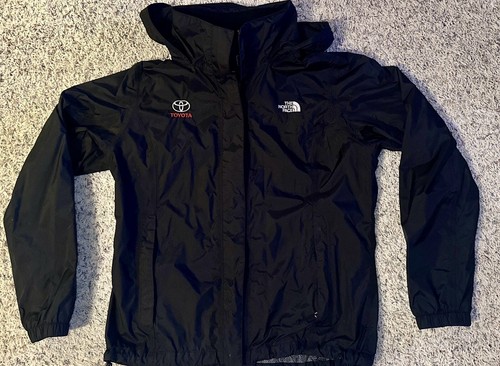 The North Face Jacket Womens Ladies Large Black Hyvent Adult Rain Coat ...