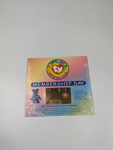 Ty Beanie Babies Official Club Membership Card & Kit New Sealed Vintage 1990s