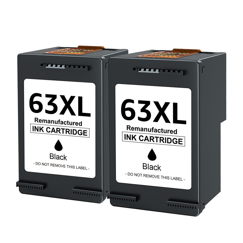 63XL Ink Cartridge for HP 63 OfficeJet 3830 4650 4655 5255 ENVY 4512 ...