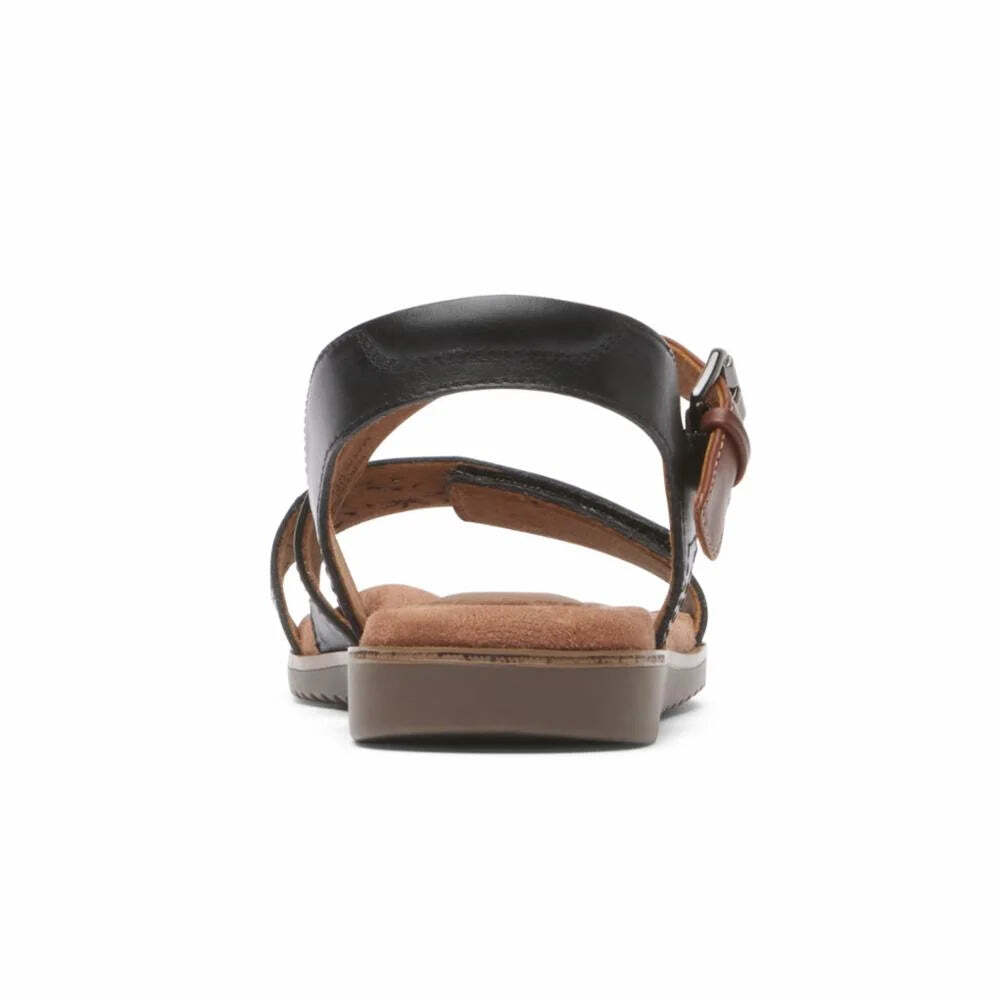 Sandali ART In Pelle Nera Con Foulard Numero 36 EU