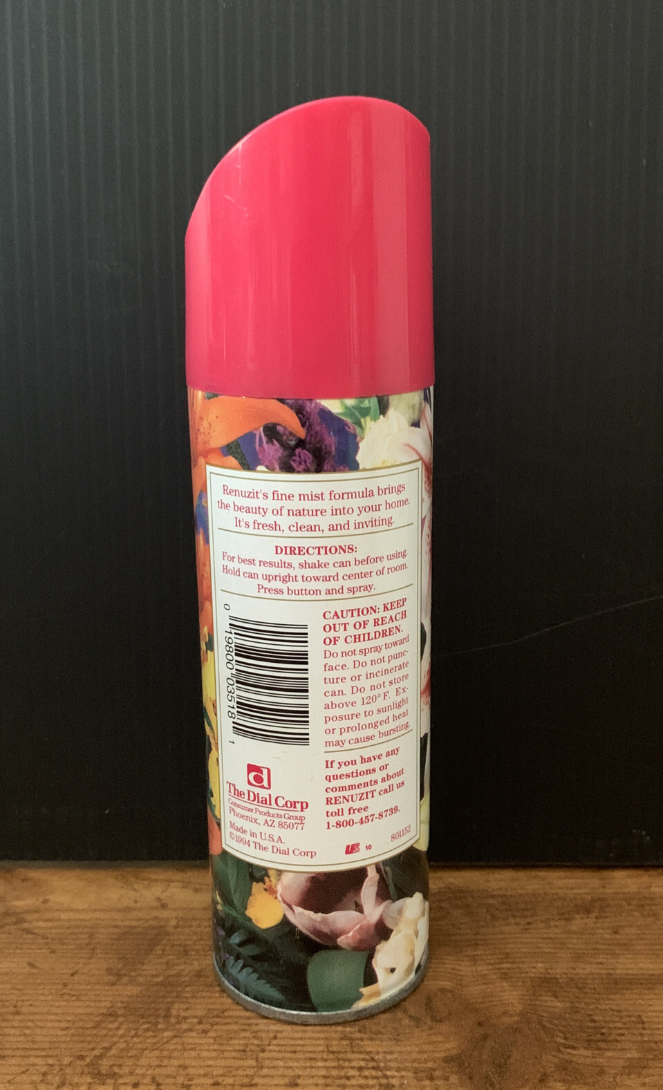 VTG 1994 RECALLED CAN RENUZIT FRAGRANCE SPRAY PHALLIC IMAGE PHOTO PENIS