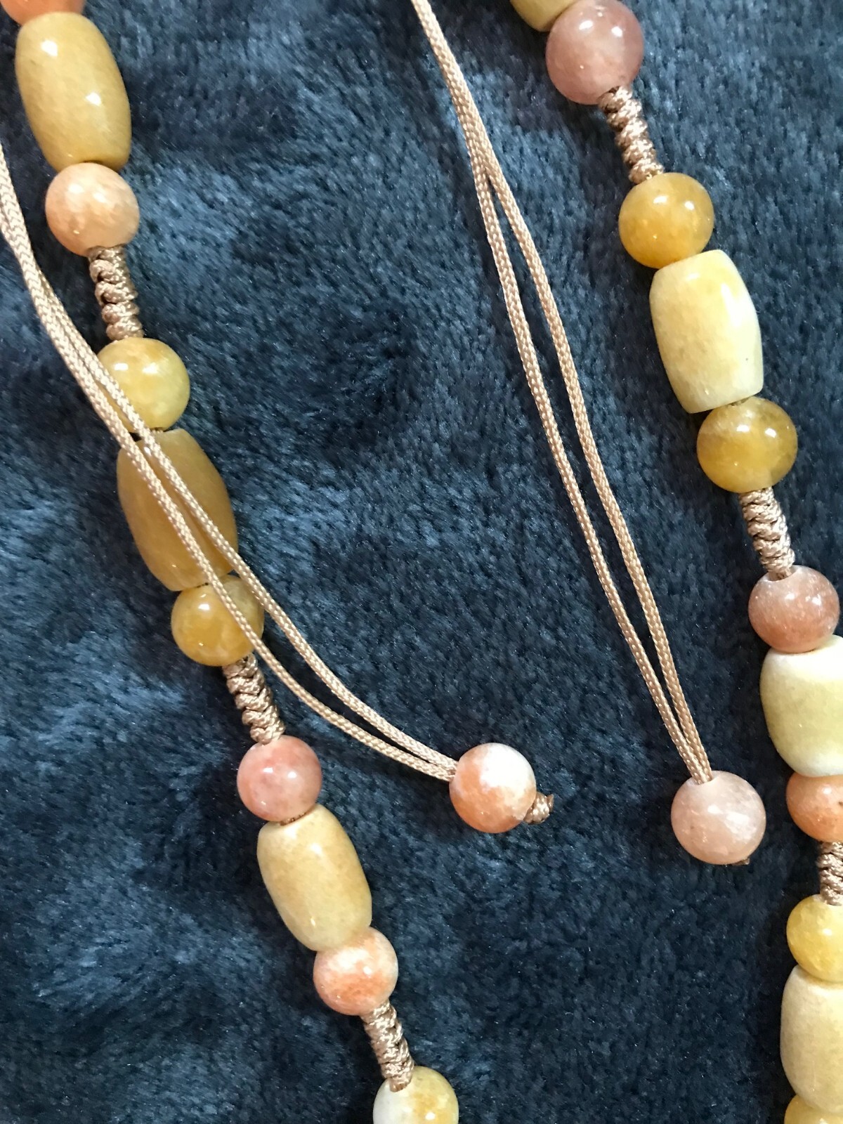 24" Drawstring adjustable Natural Bead Handcrafte… - image 3