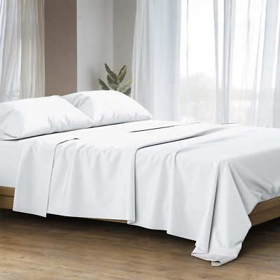 Luxury 1500 Thread Count Egyptian Cotton King Sheet Set - White