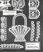Vintage Crochet Pattern Booklet-Volume 20-Designs by Elizabeth Hiddleson