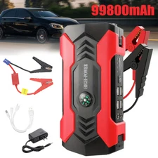 99800mAh Portable Car Jump Starter Booster Jumper Box Power Bank Battery Charger